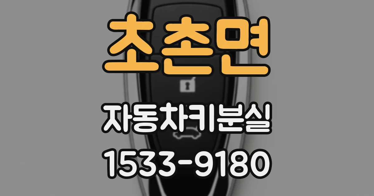 초촌면 자동차키분실