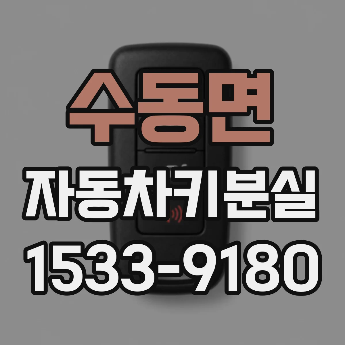 수동면 자동차키분실