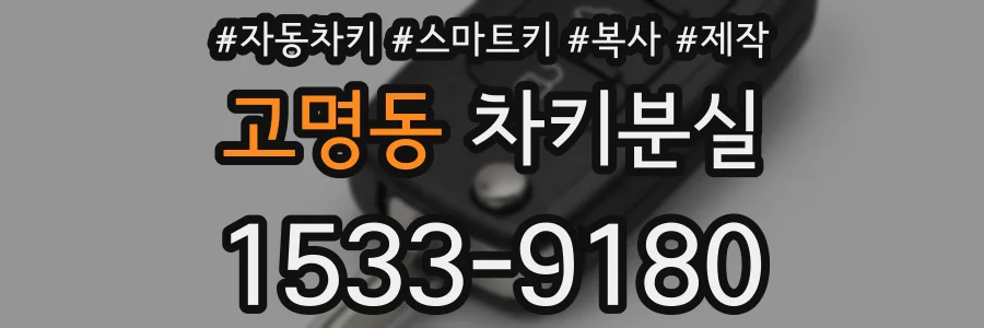 고명동 차키분실