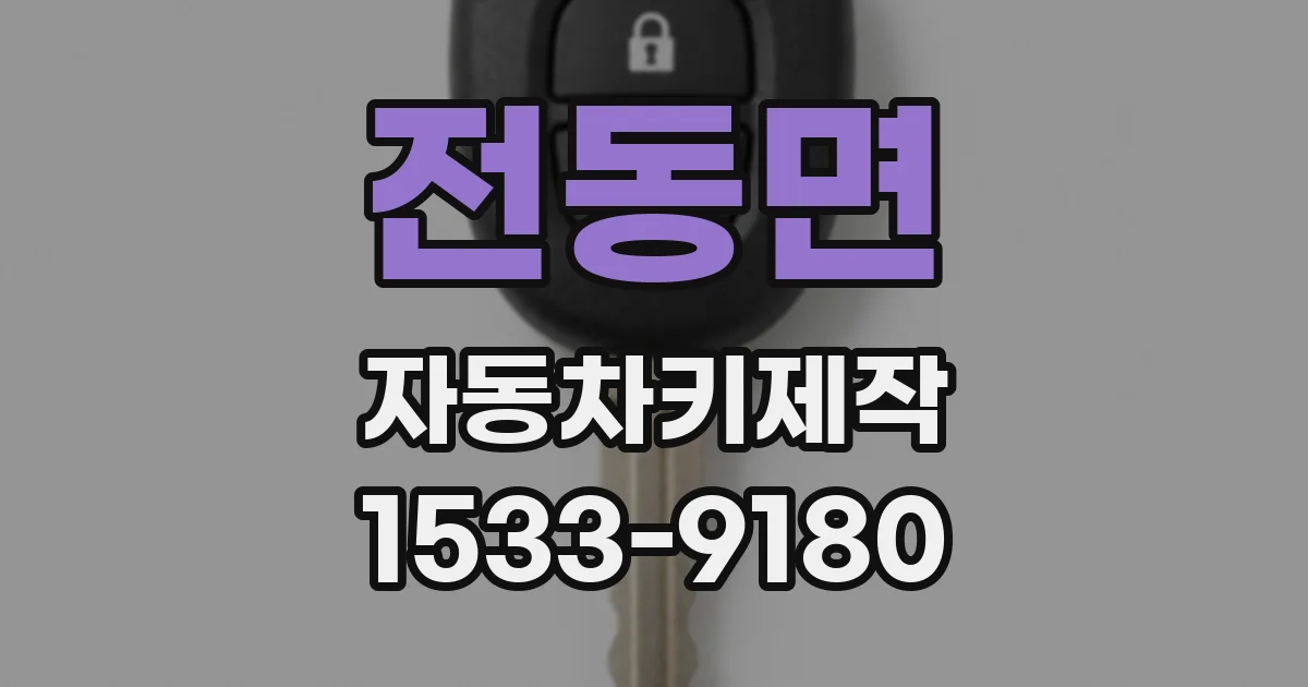 전동면 자동차키제작