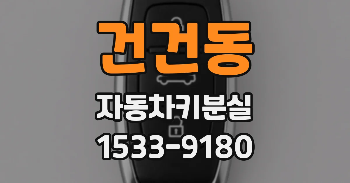 건건동 자동차키분실