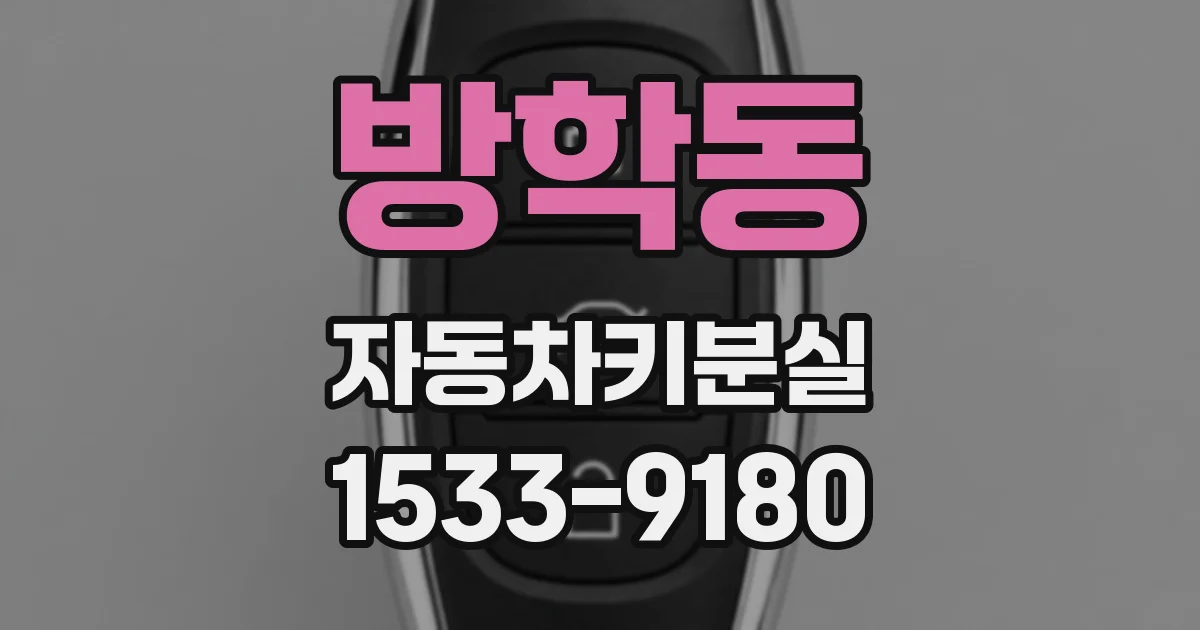 방학동 자동차키분실