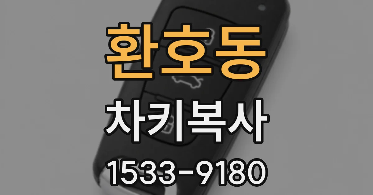 환호동 차키복사