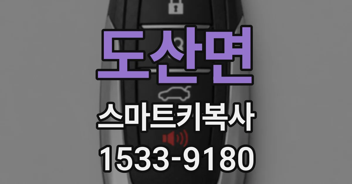 도산면 스마트키복사