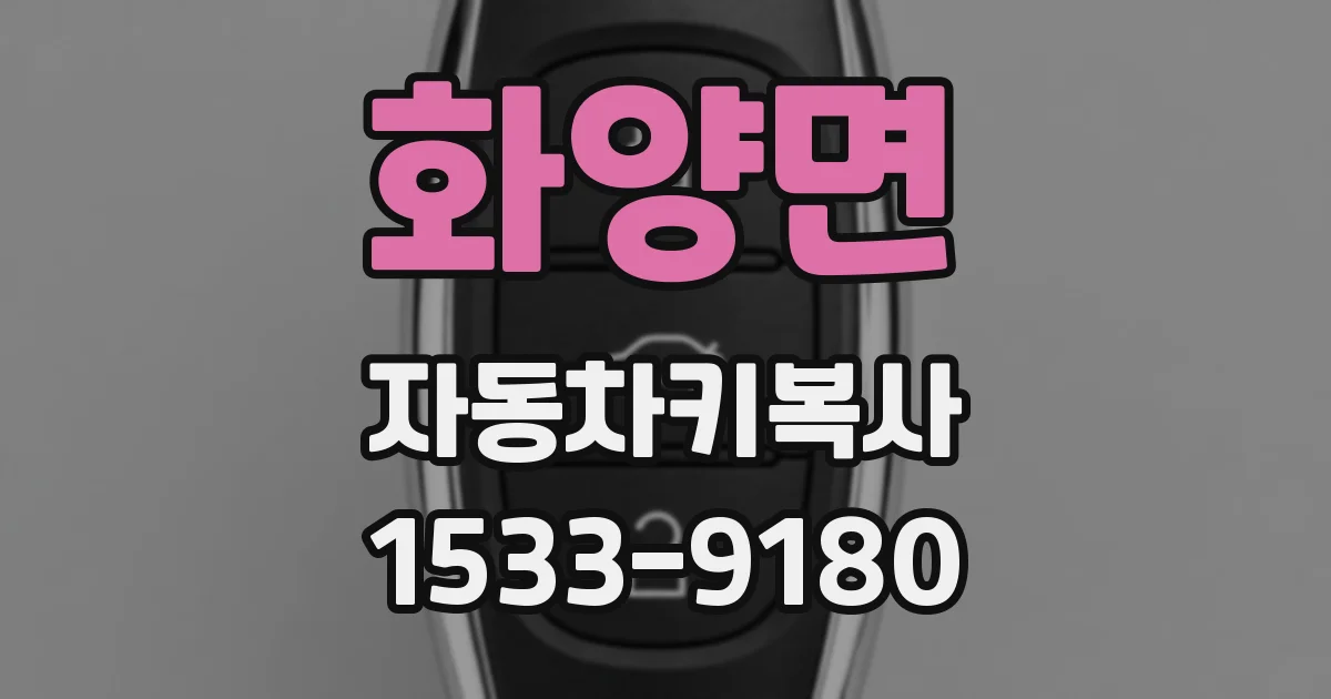 화양면 자동차키복사