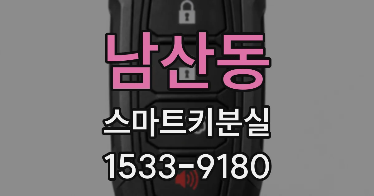 남산동 스마트키분실