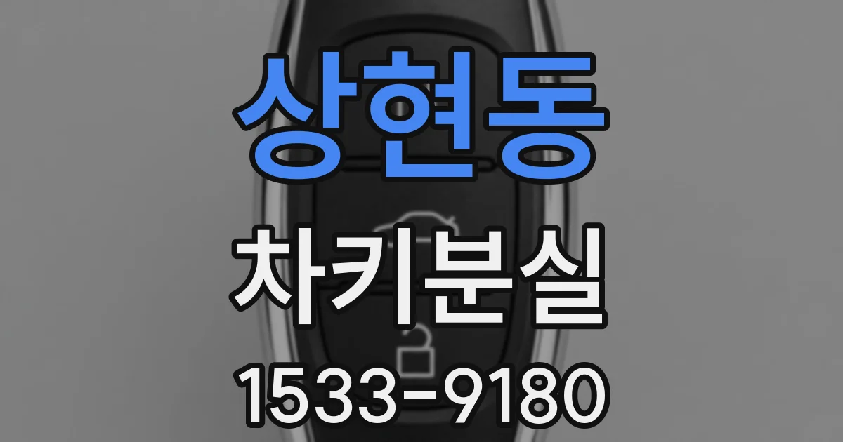상현동 차키분실
