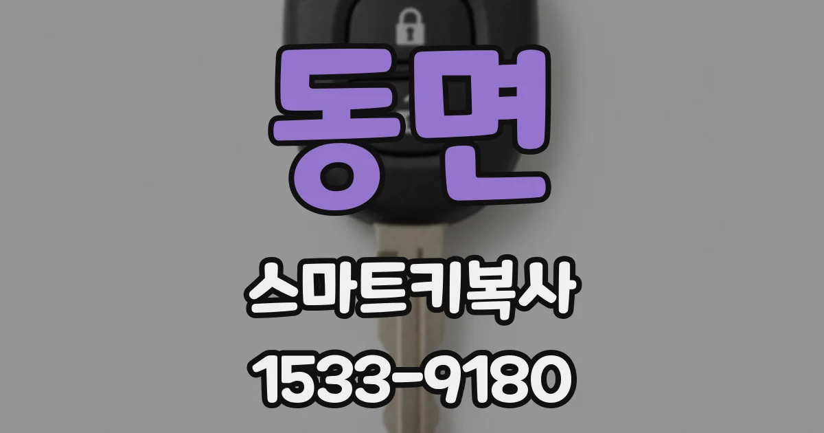 동면 스마트키복사