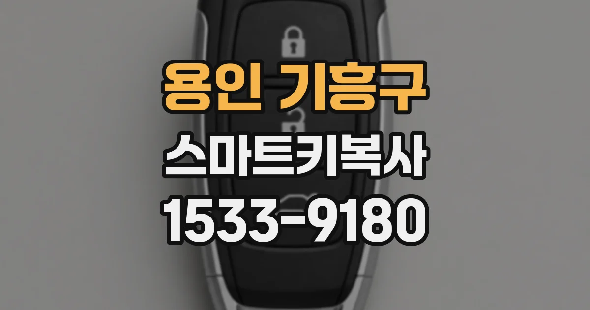 용인 기흥구 스마트키복사