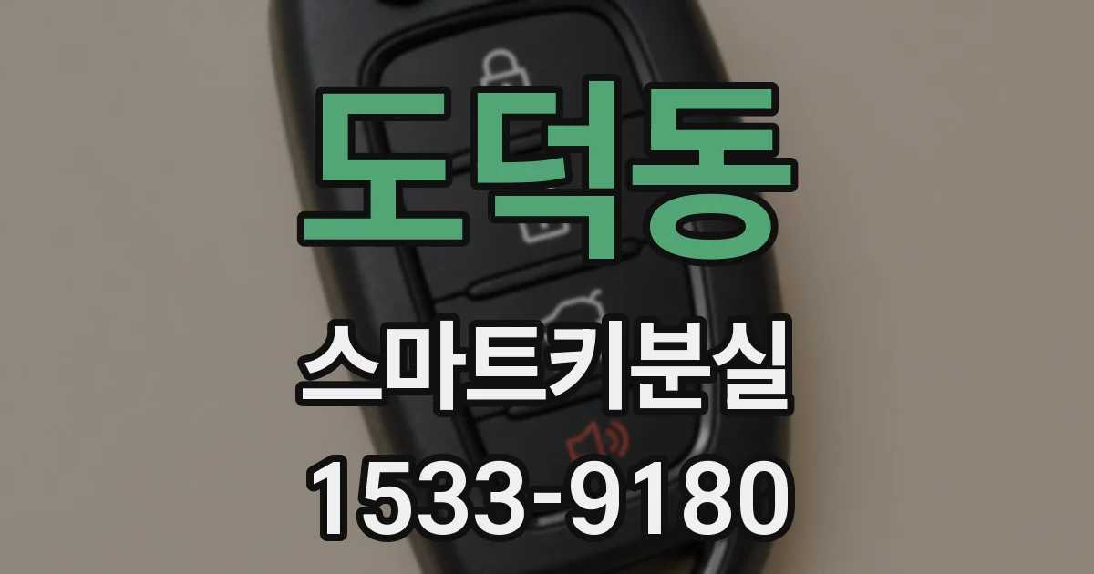 도덕동 스마트키분실