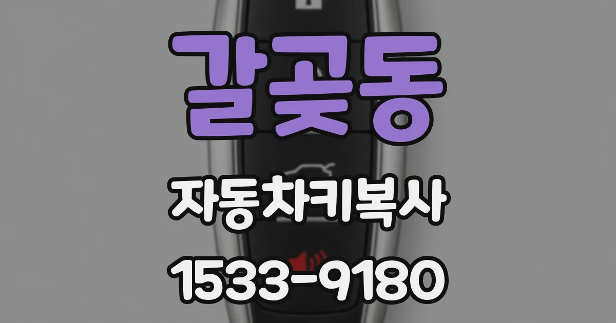 갈곶동 자동차키복사