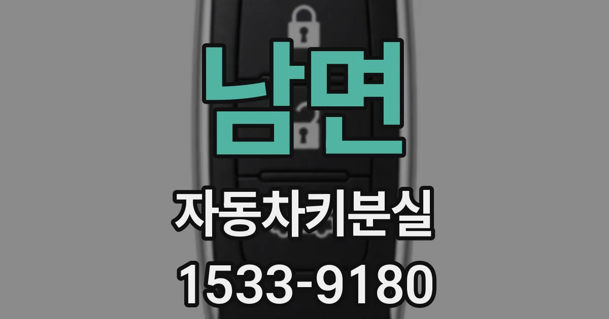 남면 자동차키분실