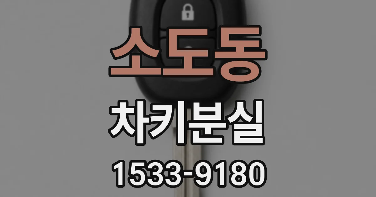 소도동 차키분실