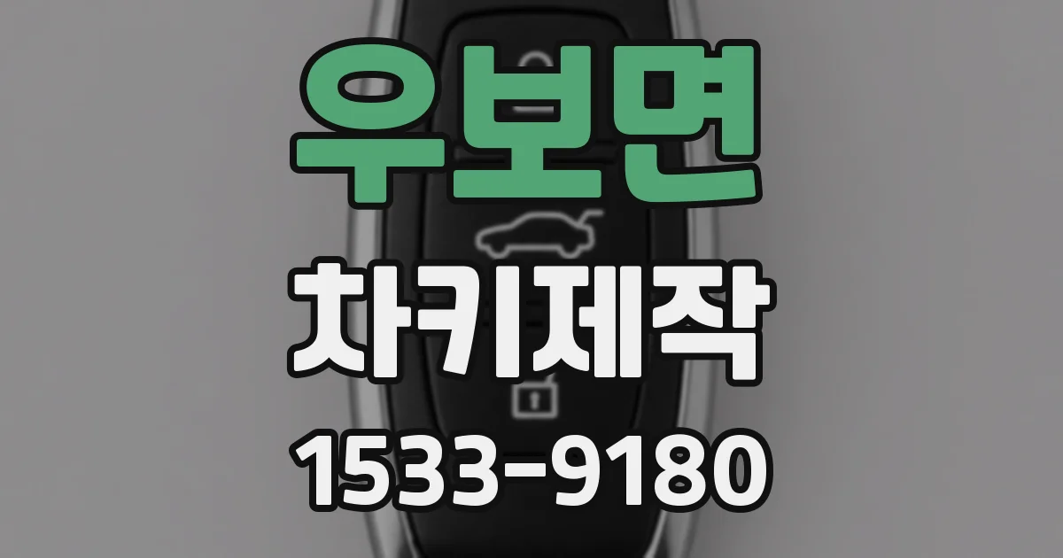 우보면 차키제작