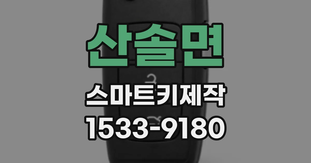 산솔면 스마트키제작