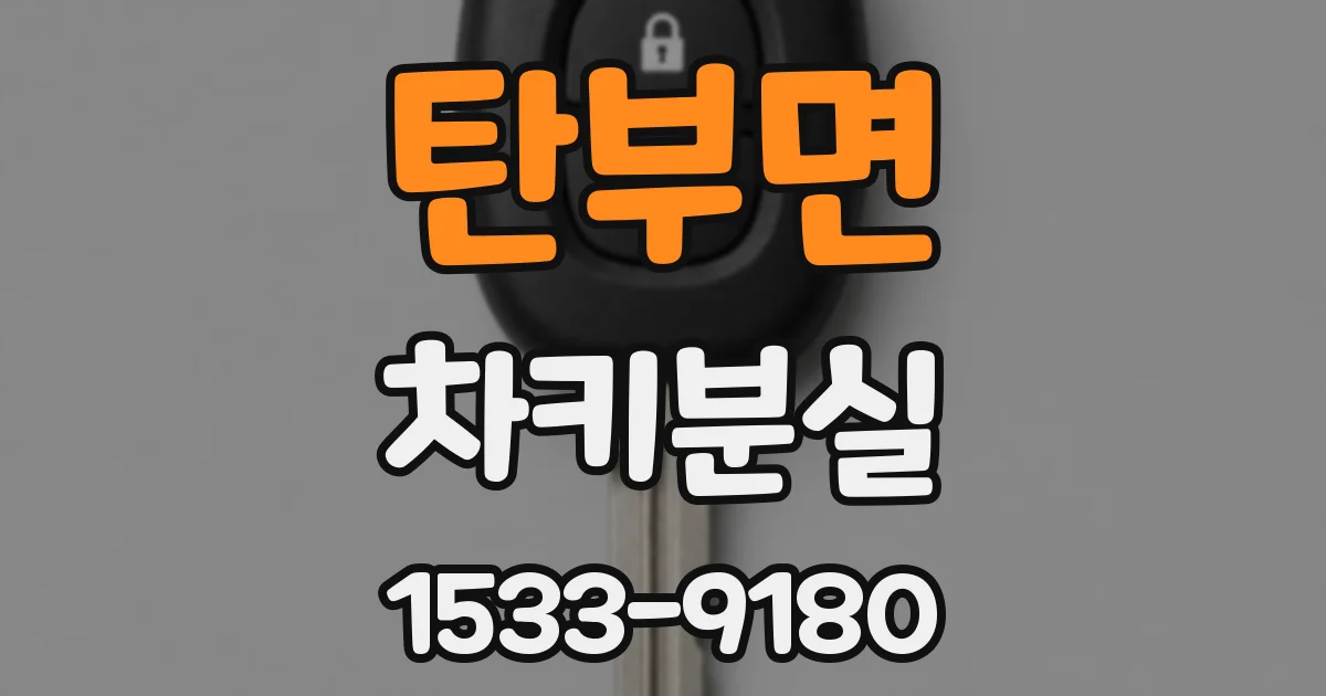 탄부면 차키분실