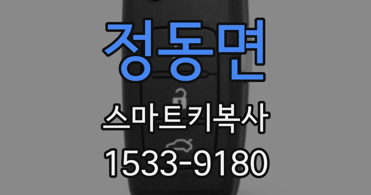 정동면 스마트키복사