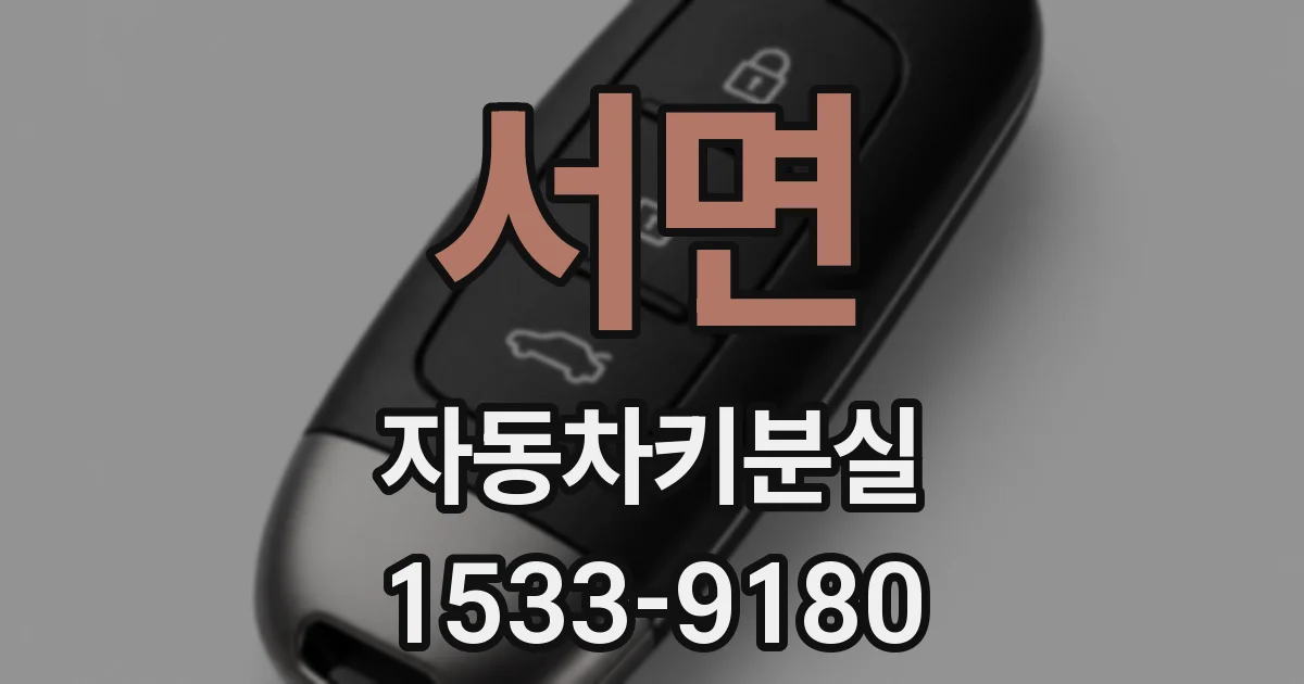 서면 자동차키분실