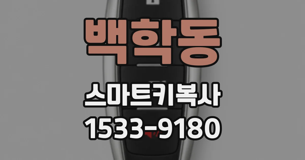 백학동 스마트키복사