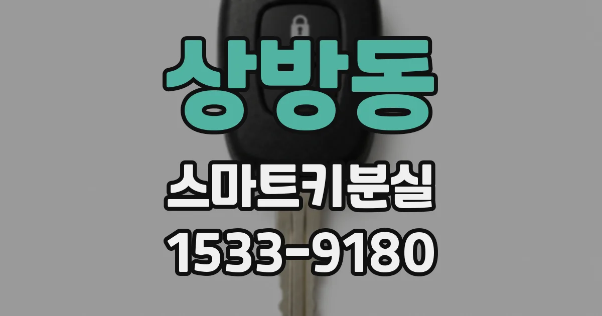 상방동 스마트키분실