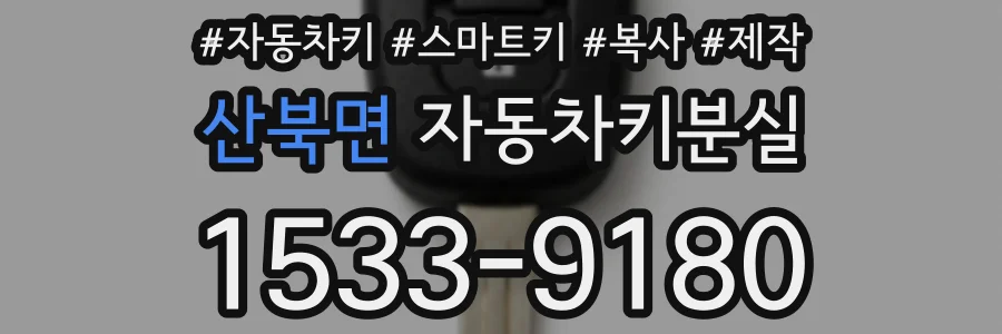산북면 자동차키분실
