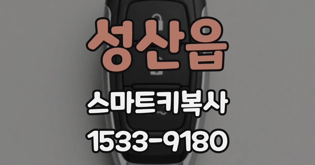 성산읍 스마트키복사