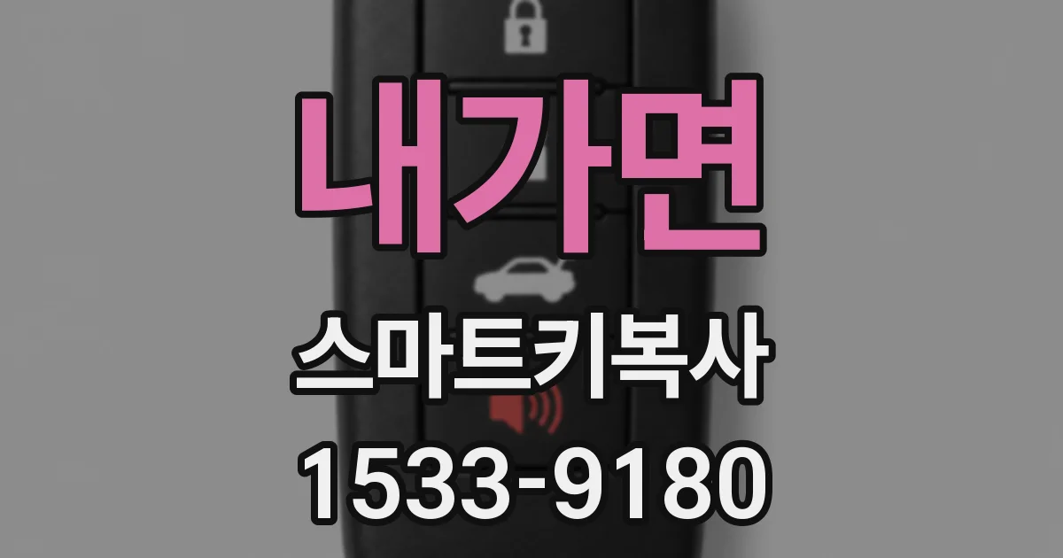 내가면 스마트키복사