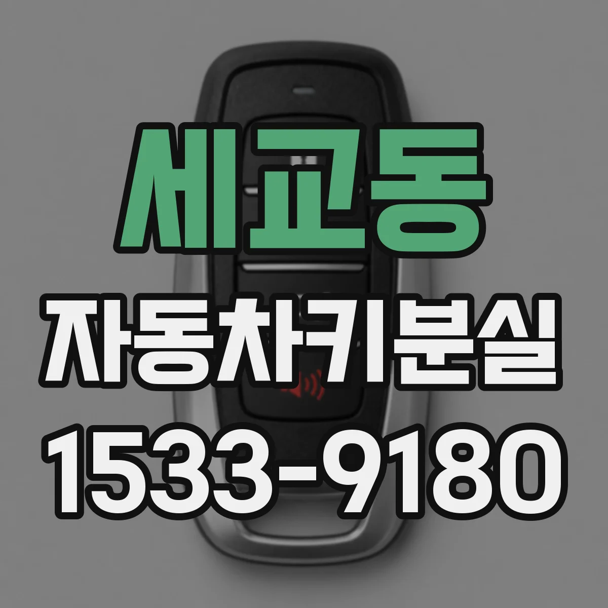 세교동 자동차키분실