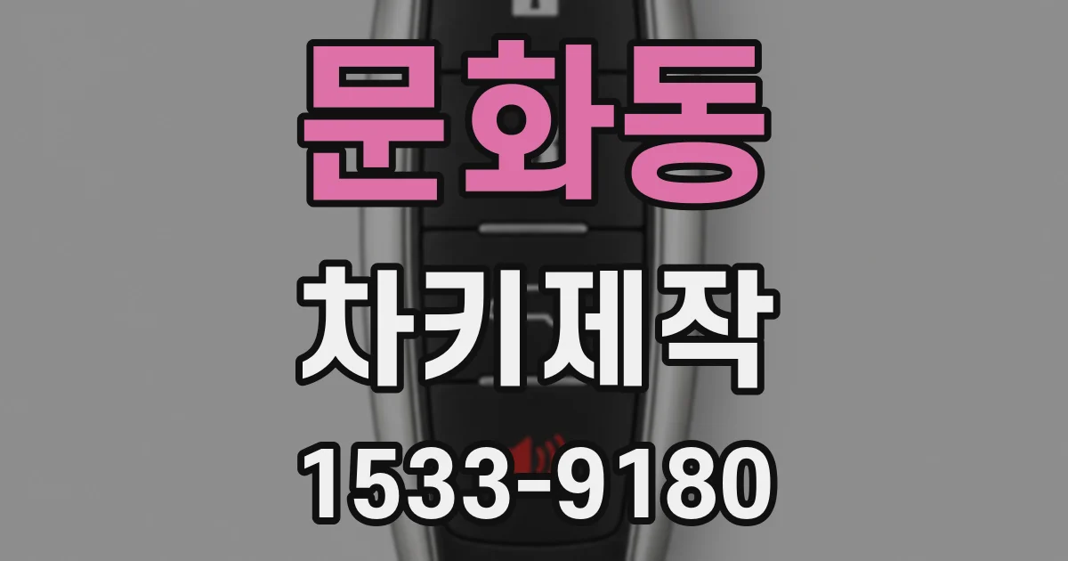 문화동 차키제작