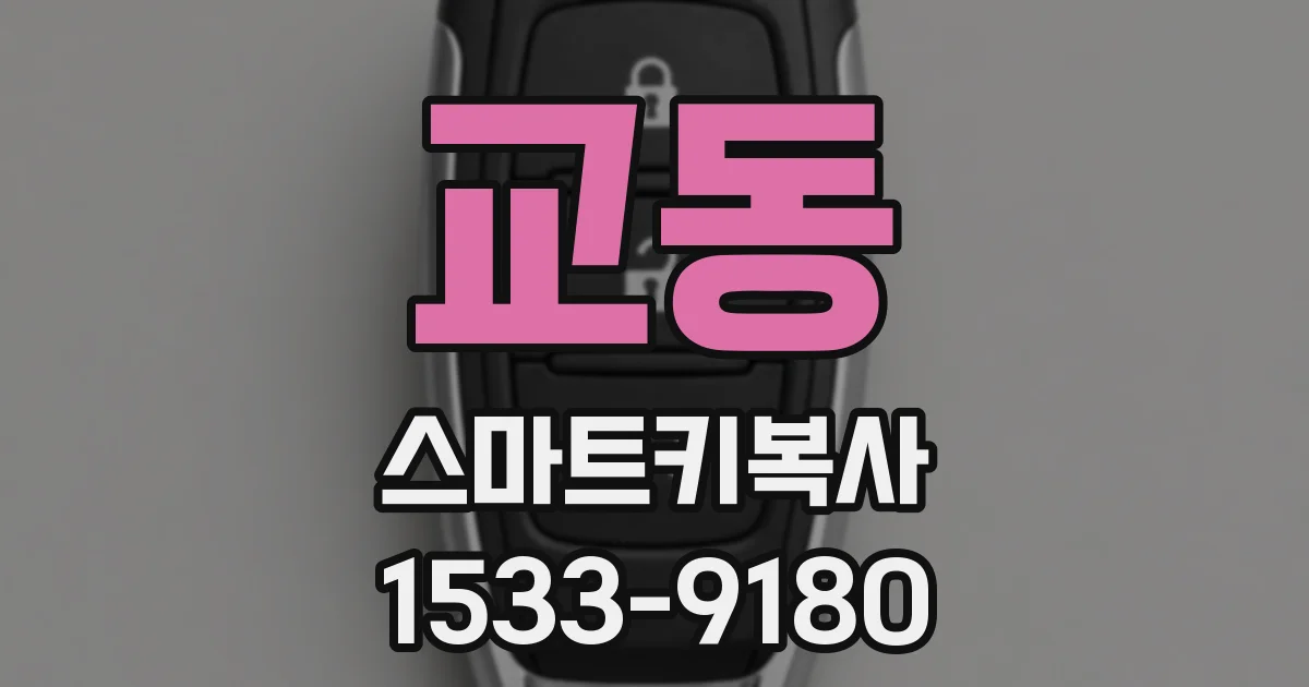 교동 스마트키복사