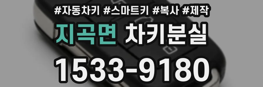 지곡면 차키분실