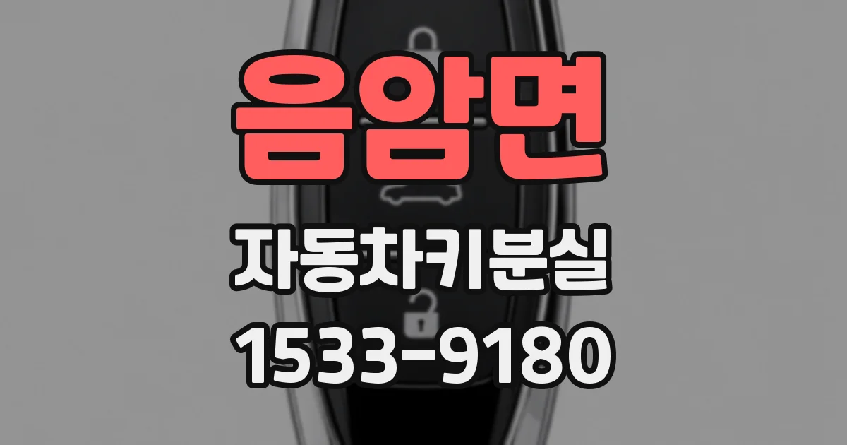 음암면 자동차키분실