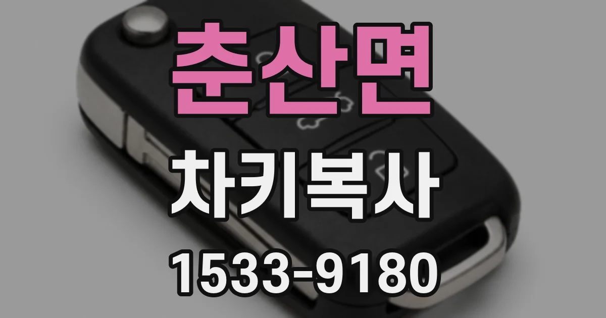 춘산면 차키복사