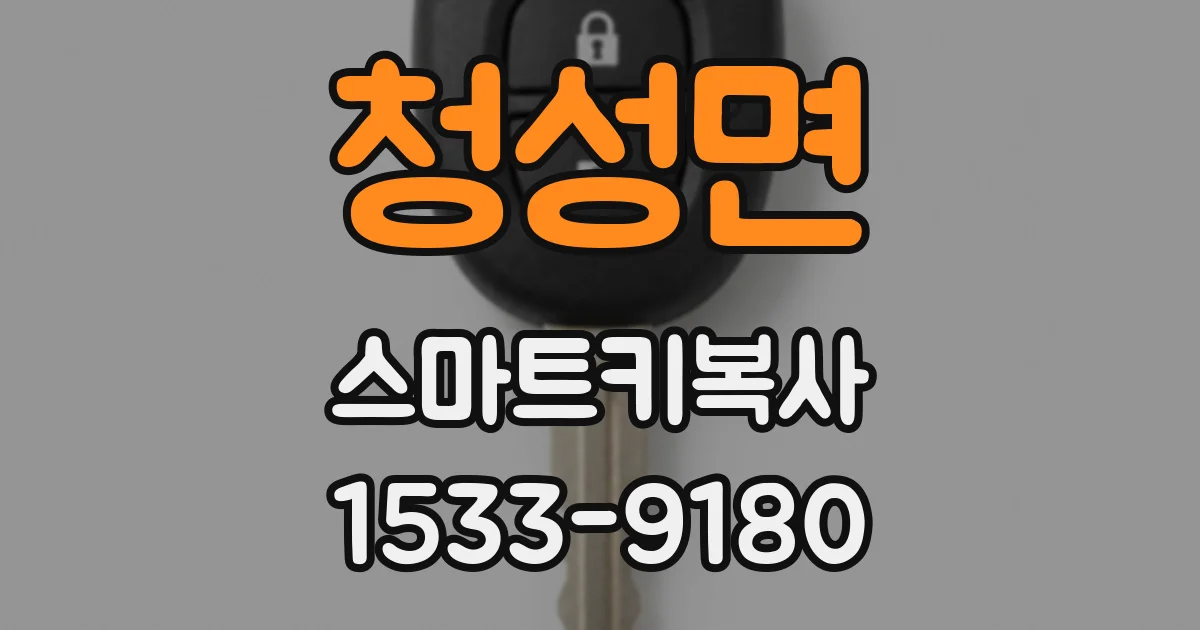 청성면 스마트키복사