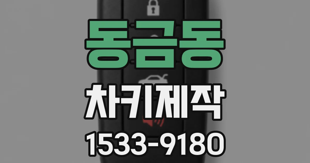 동금동 차키제작