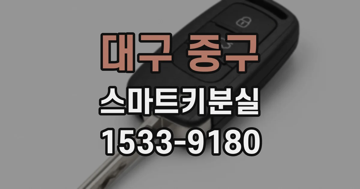 대구 중구 스마트키분실