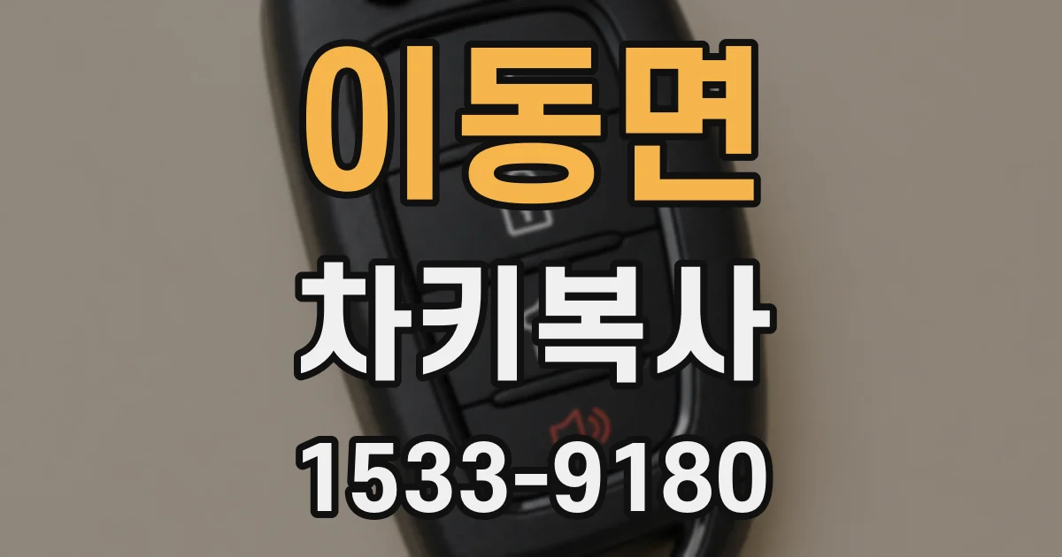 이동면 차키복사