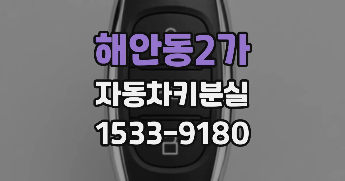 해안동2가 자동차키분실