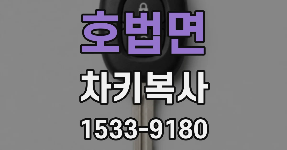 호법면 차키복사