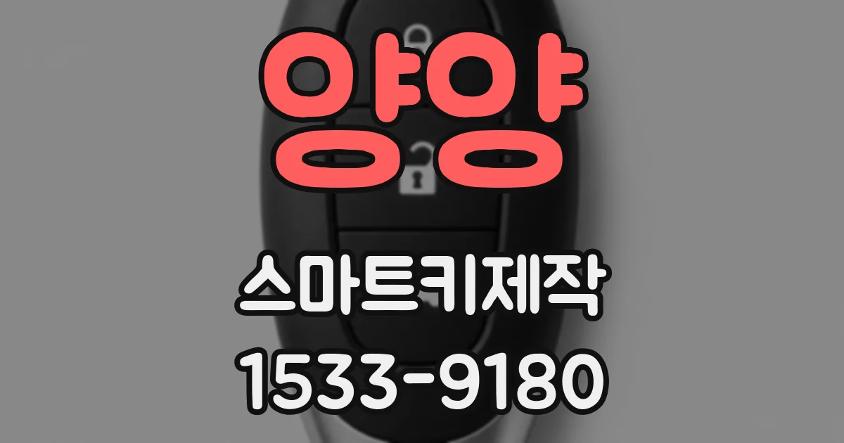 양양 스마트키제작
