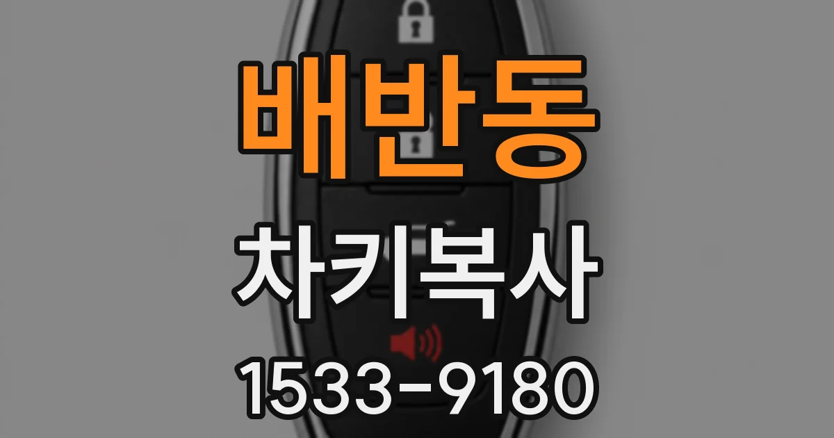 배반동 차키복사