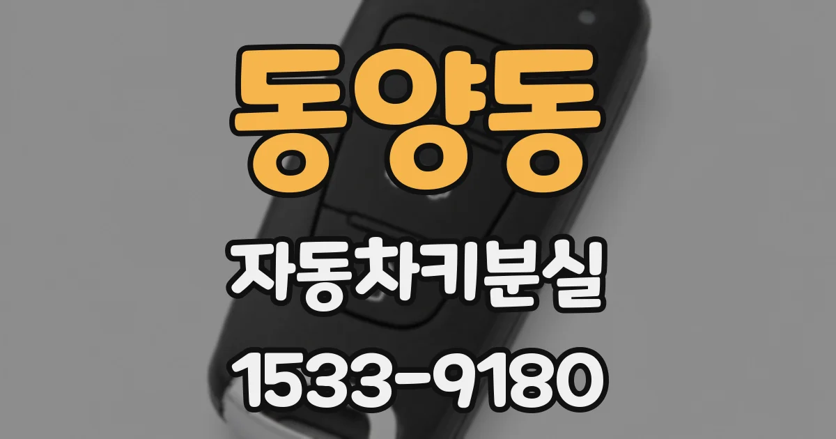 동양동 자동차키분실
