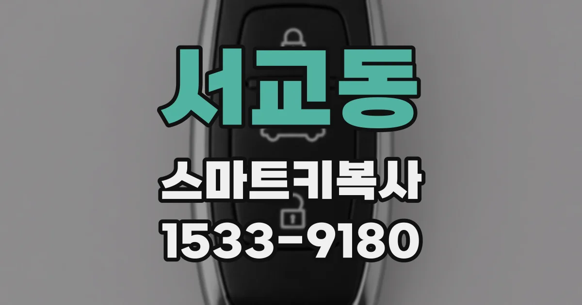 서교동 스마트키복사