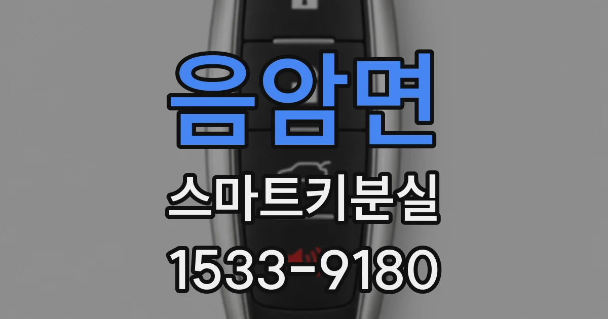 음암면 스마트키분실
