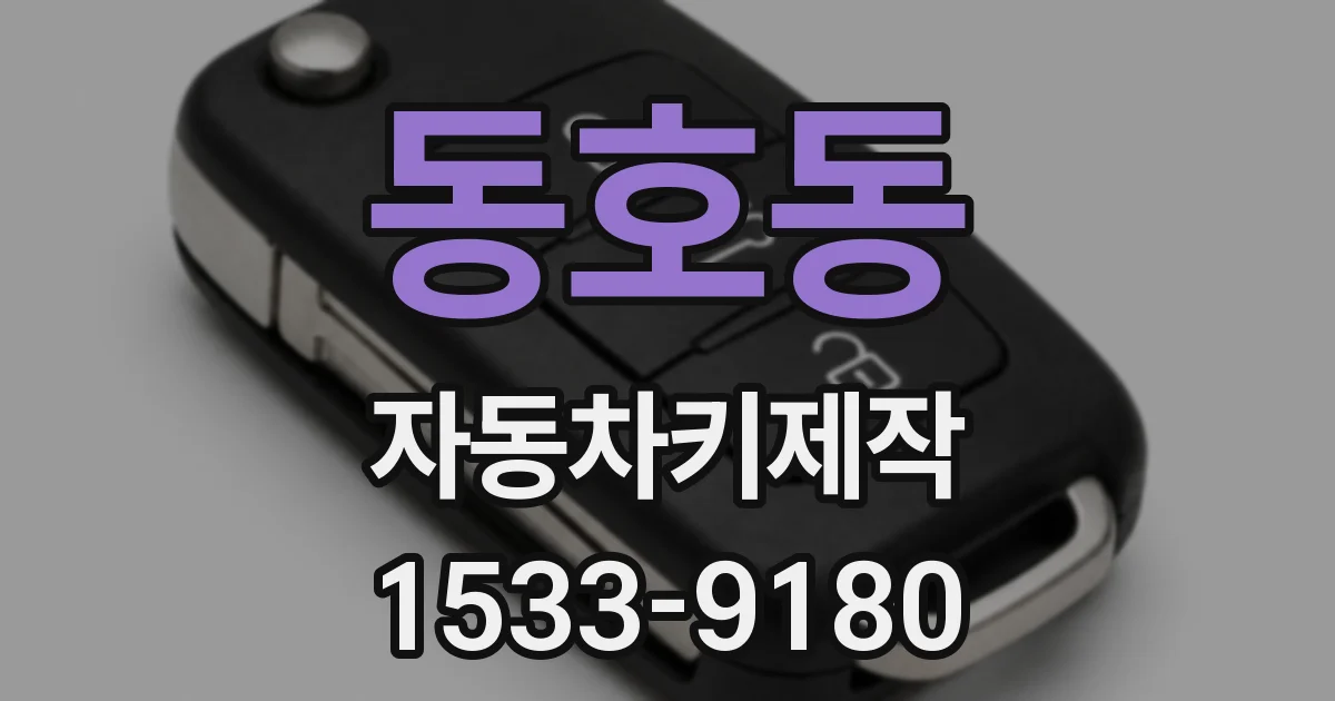 동호동 자동차키제작
