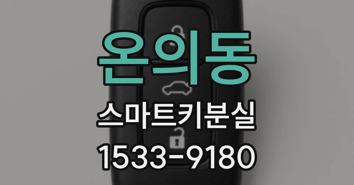 온의동 스마트키분실