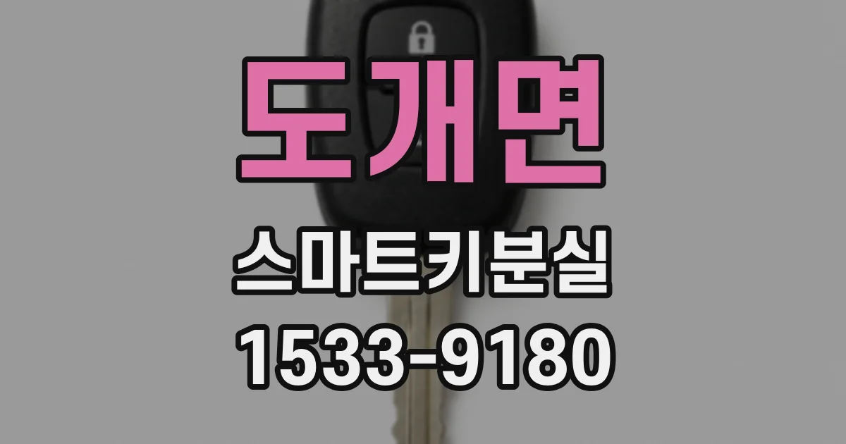 도개면 스마트키분실