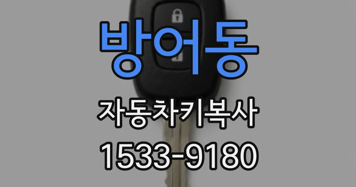방어동 자동차키복사