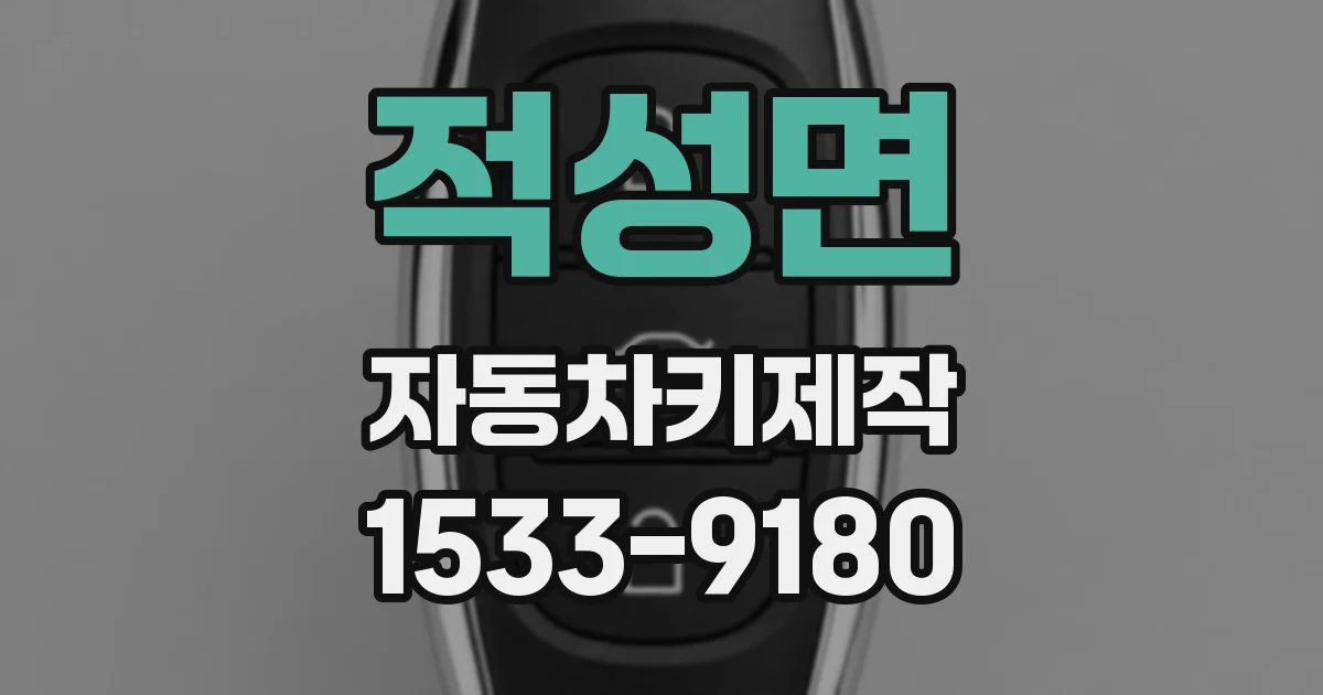 적성면 자동차키제작