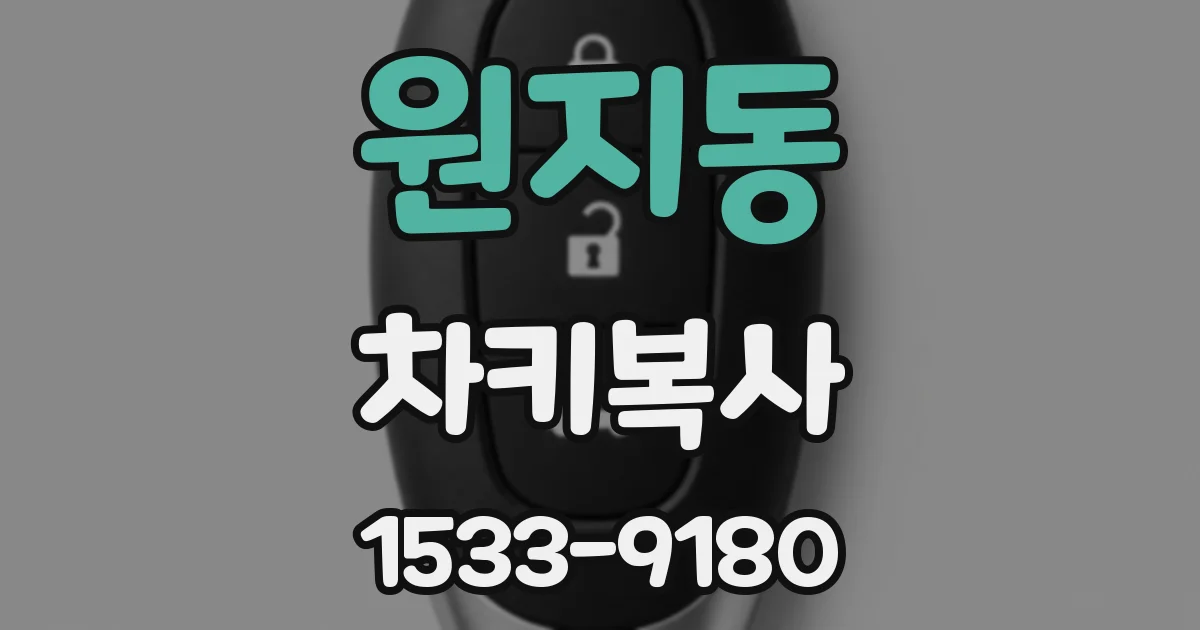 원지동 차키복사